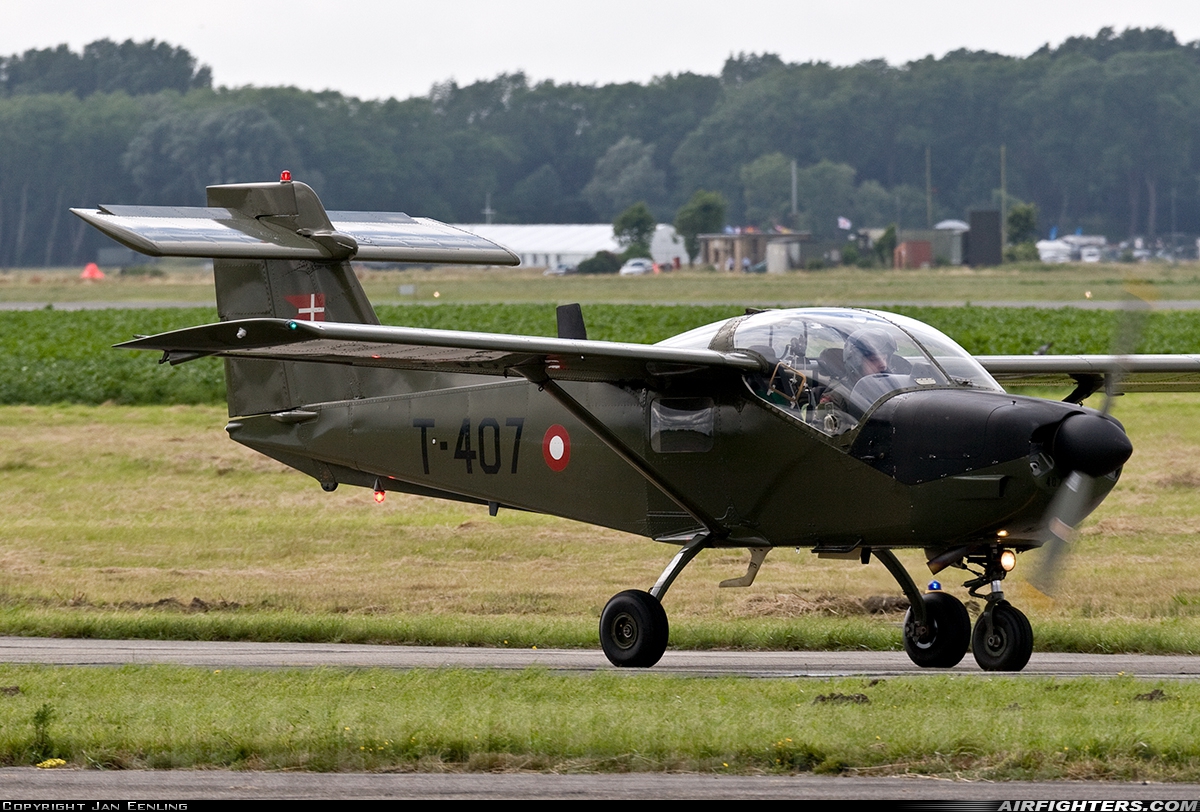 Denmark - Air Force Saab MFI T-17 Supporter T-407 at Koksijde (EBFN), Belgium