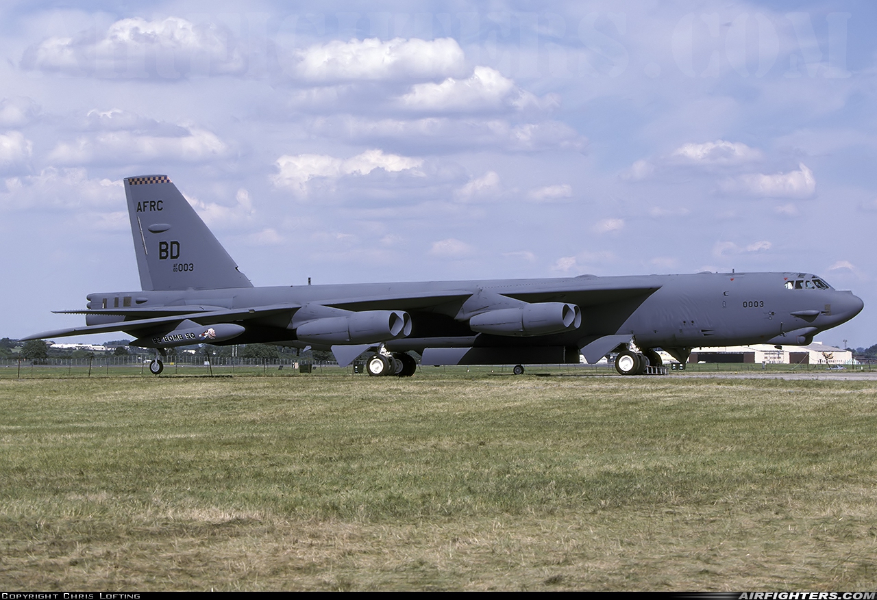 USA - Air Force Boeing B-52H Stratofortress 60-0003 at Fairford (FFD / EGVA), UK