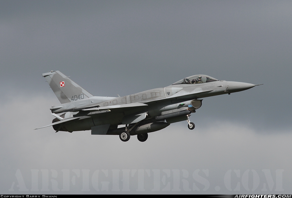Poland - Air Force General Dynamics F-16C Fighting Falcon 4040 at Schleswig (- Jagel) (WBG / ETNS), Germany