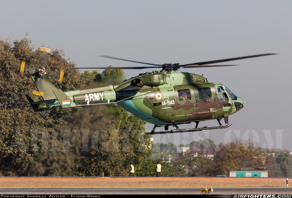 India - Army Hindustan Aeronautics Limited Dhruv IA1143 at Yelahanka (VOYK), India