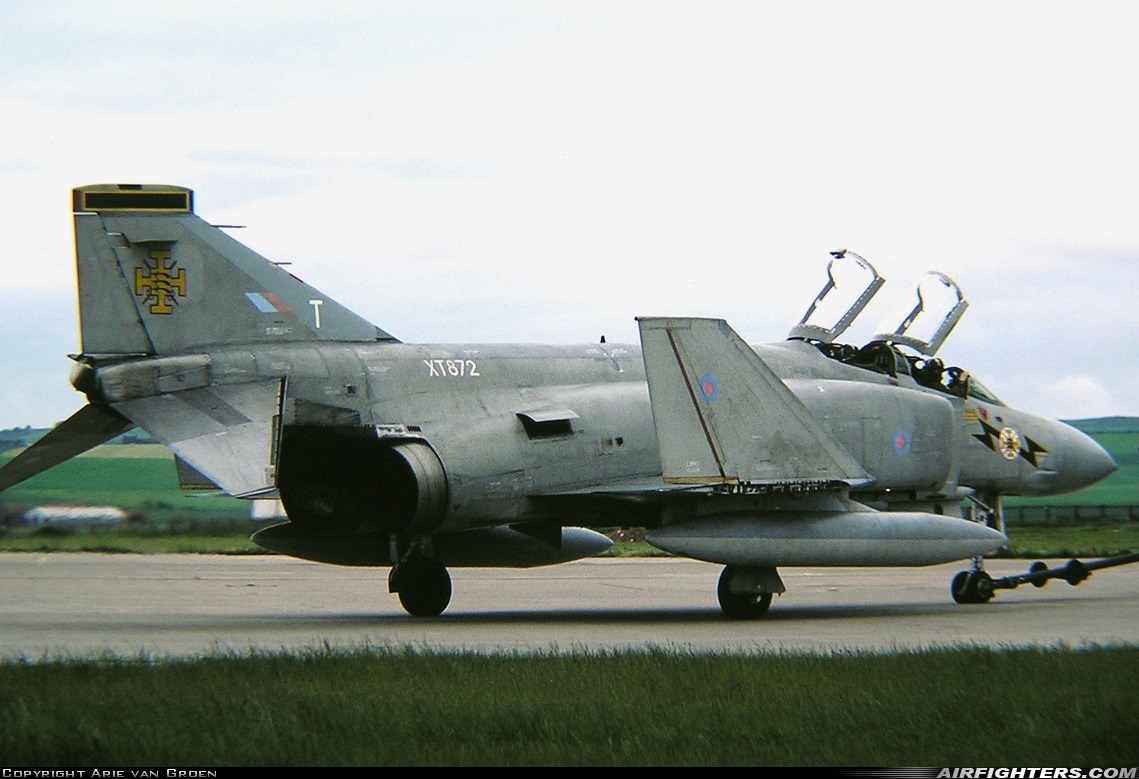 UK - Air Force McDonnell Douglas Phantom FG1 (F-4K) XT872 at Leuchars (St. Andrews) (ADX / EGQL), UK