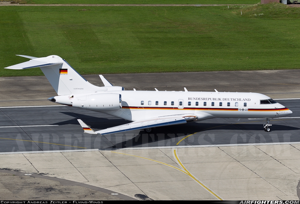 Germany - Air Force Bombardier BD-700-1A11 Global 5000 98+48 at Ingolstadt - Manching (ETSI), Germany