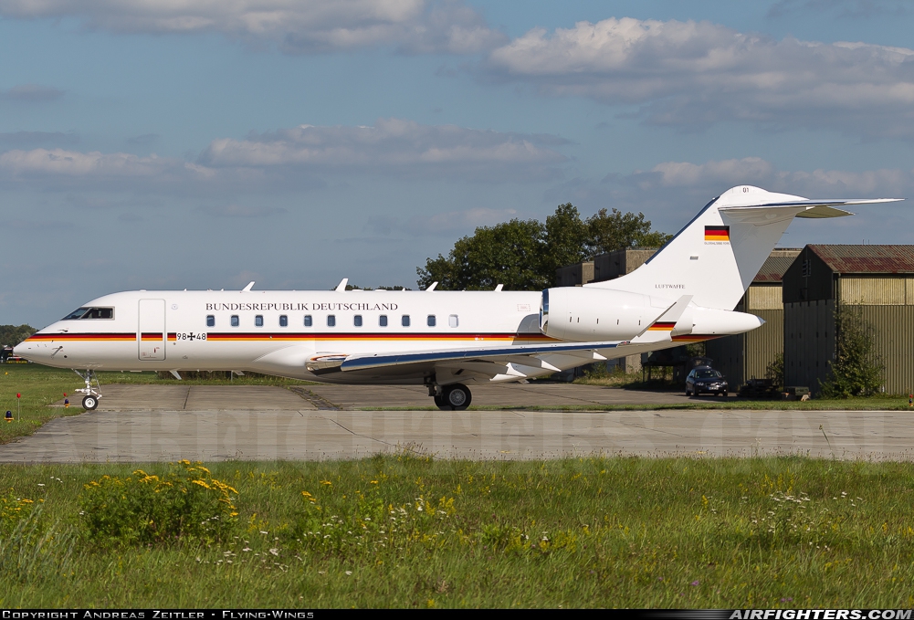 Germany - Air Force Bombardier BD-700-1A11 Global 5000 98+48 at Ingolstadt - Manching (ETSI), Germany