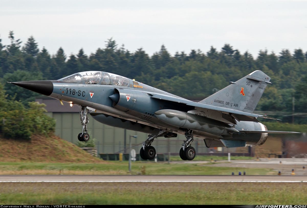 France - Air Force Dassault Mirage F1B 517 at Wittmundhafen (Wittmund) (ETNT), Germany