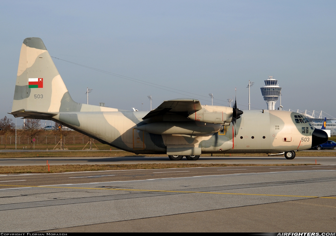 Oman - Air Force Lockheed C-130H Hercules (L-382) 503 at Munich (- Franz Josef Strauss) (MUC / EDDM), Germany