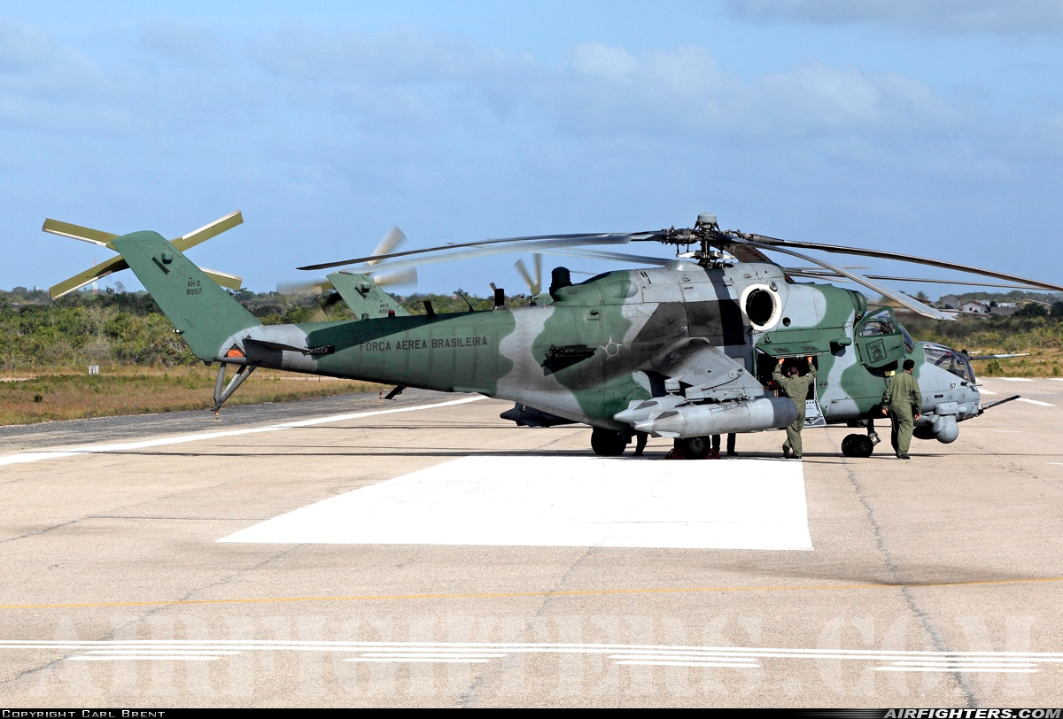 Brazil - Air Force Mil AH-2 Sabre (Mi-35M) 8957 at Natal - Augusto Severo (NAT / SBNT), Brazil