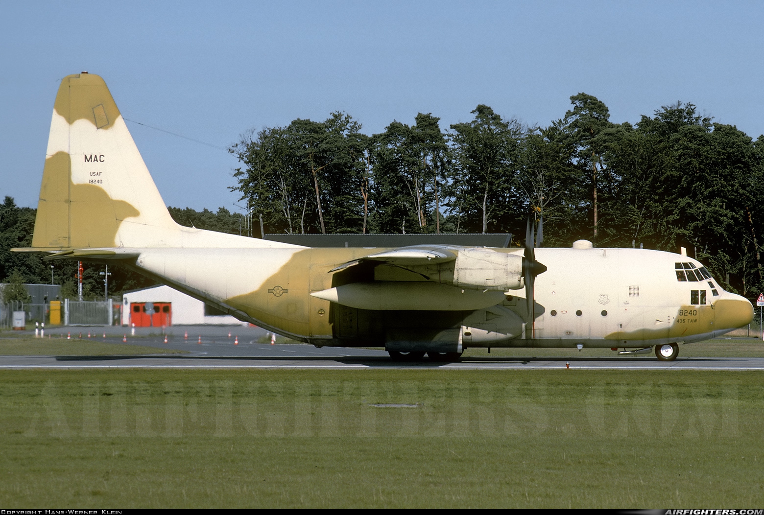 USA - Air Force Lockheed C-130E Hercules (L-382) 64-18240 at Frankfurt - Main (Rhein-Main AB) (FRA / FRF / EDDF), Germany