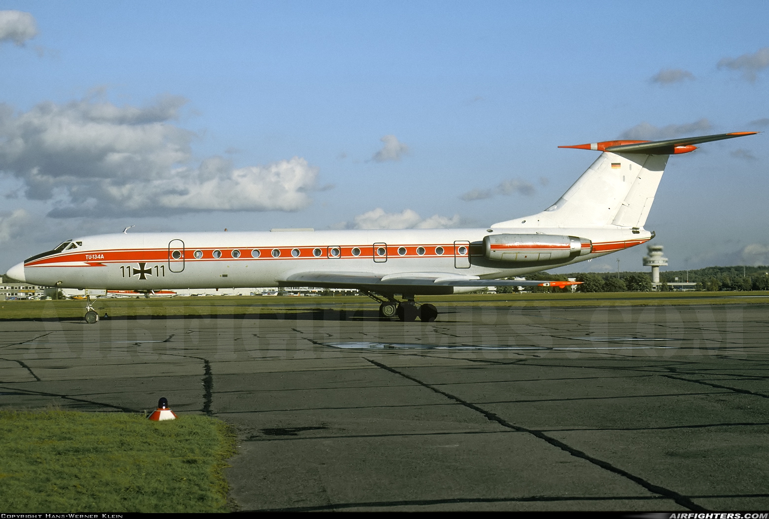 Germany - Air Force Tupolev Tu-134A 11+11 at Cologne / Bonn (- Konrad Adenauer / Wahn) (CGN / EDDK), Germany