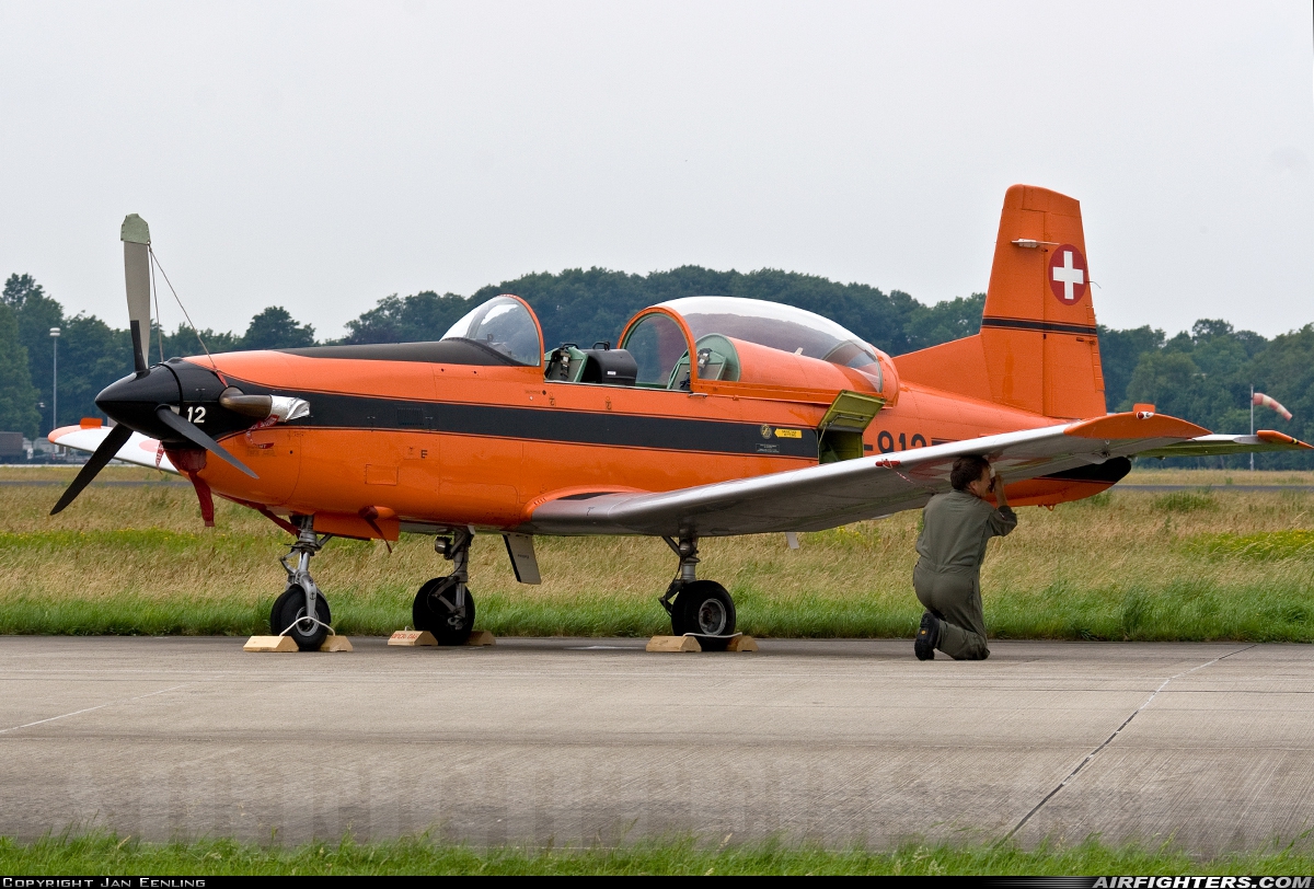Switzerland - Air Force Pilatus NCPC-7 Turbo Trainer A-912 at Uden - Volkel (UDE / EHVK), Netherlands