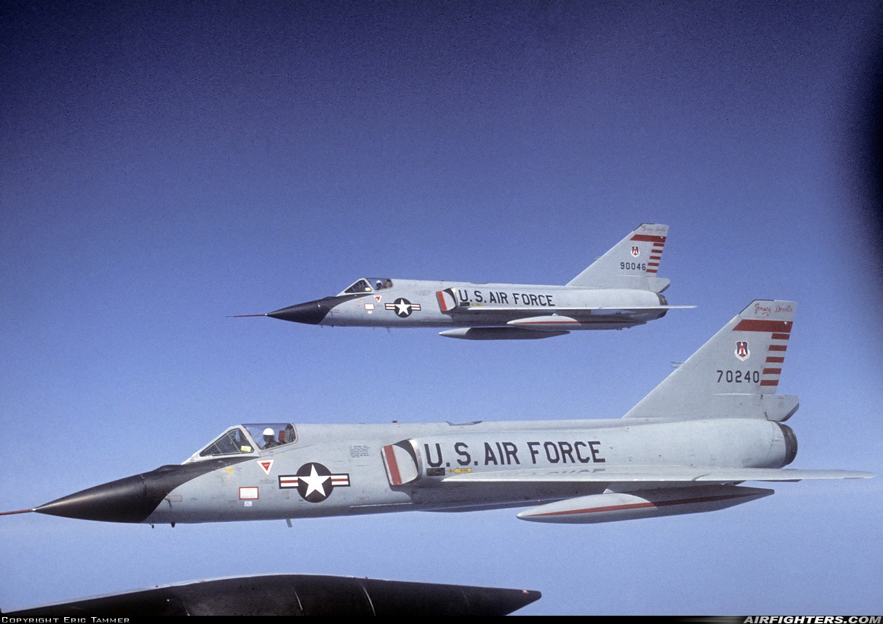 USA - Air Force Convair F-106A Delta Dart (8) 57-0240 at In Flight, USA