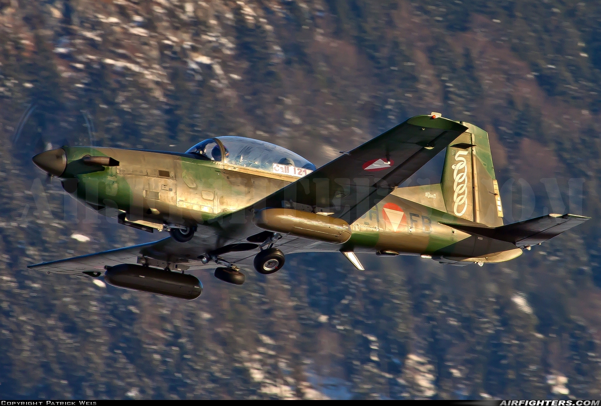 Austria - Air Force Pilatus PC-7 Turbo Trainer 3H-FB at Innsbruck - Kranebitten (INN / LOWI), Austria