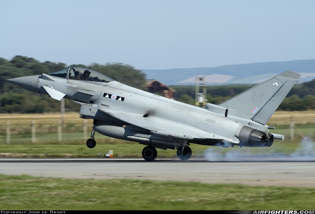 UK - Air Force Eurofighter Typhoon FGR4 ZK323 at Lossiemouth (LMO / EGQS), UK