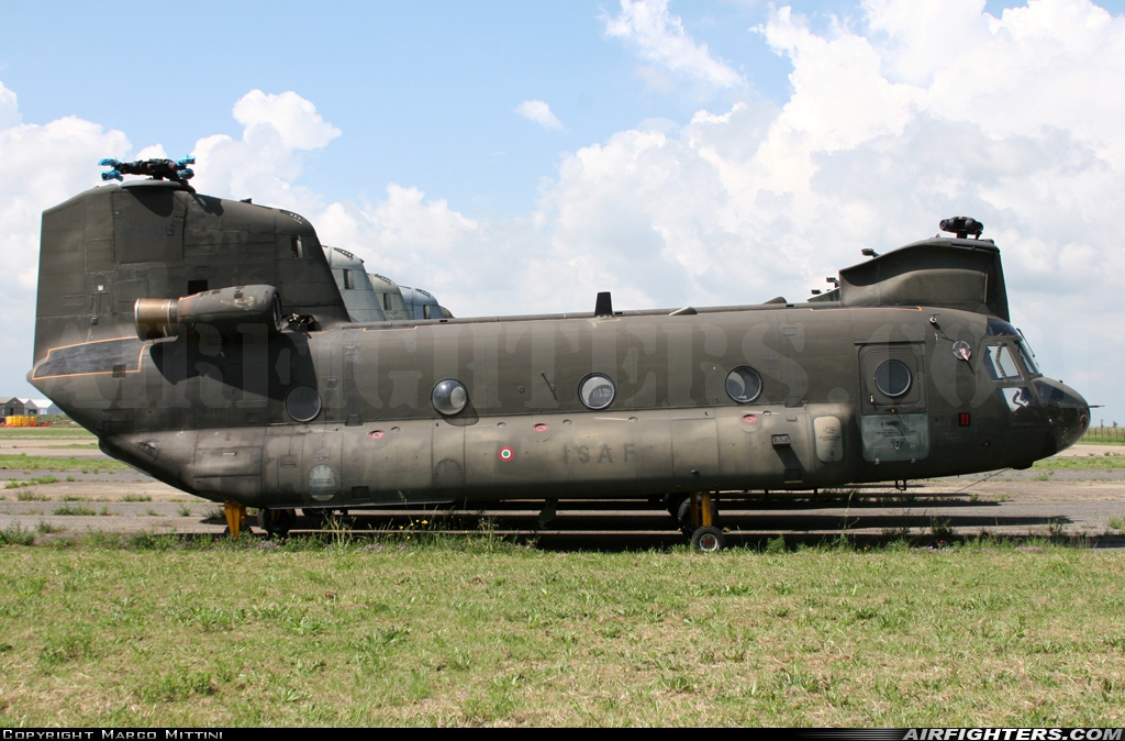 Italy - Army Boeing Vertol CH-47C Chinook  at Viterbo (LIRV), Italy