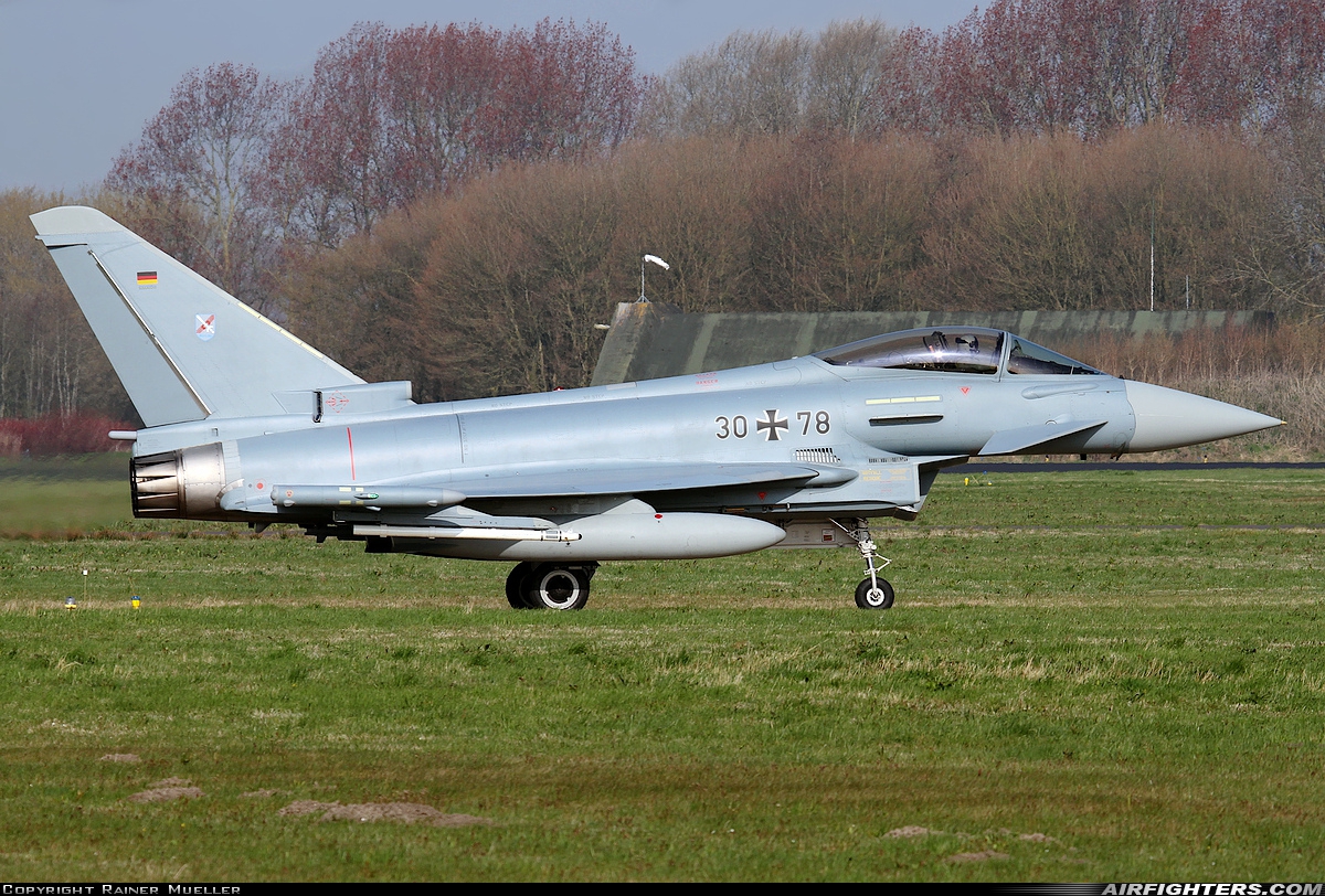 Germany - Air Force Eurofighter EF-2000 Typhoon S 30+78 at Leeuwarden (LWR / EHLW), Netherlands