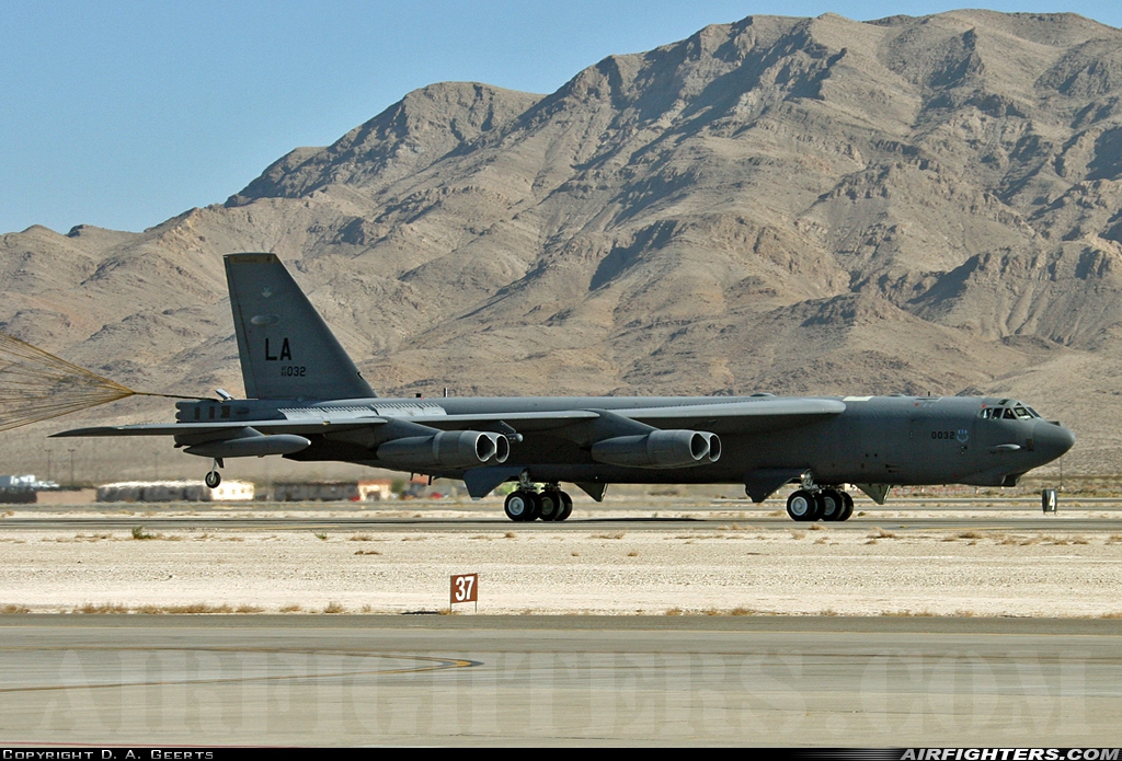 USA - Air Force Boeing B-52H Stratofortress 60-0032 at Las Vegas - Nellis AFB (LSV / KLSV), USA