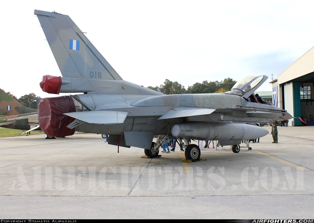 Greece - Air Force General Dynamics F-16C Fighting Falcon 018 at Araxos (GPA / LGRX), Greece
