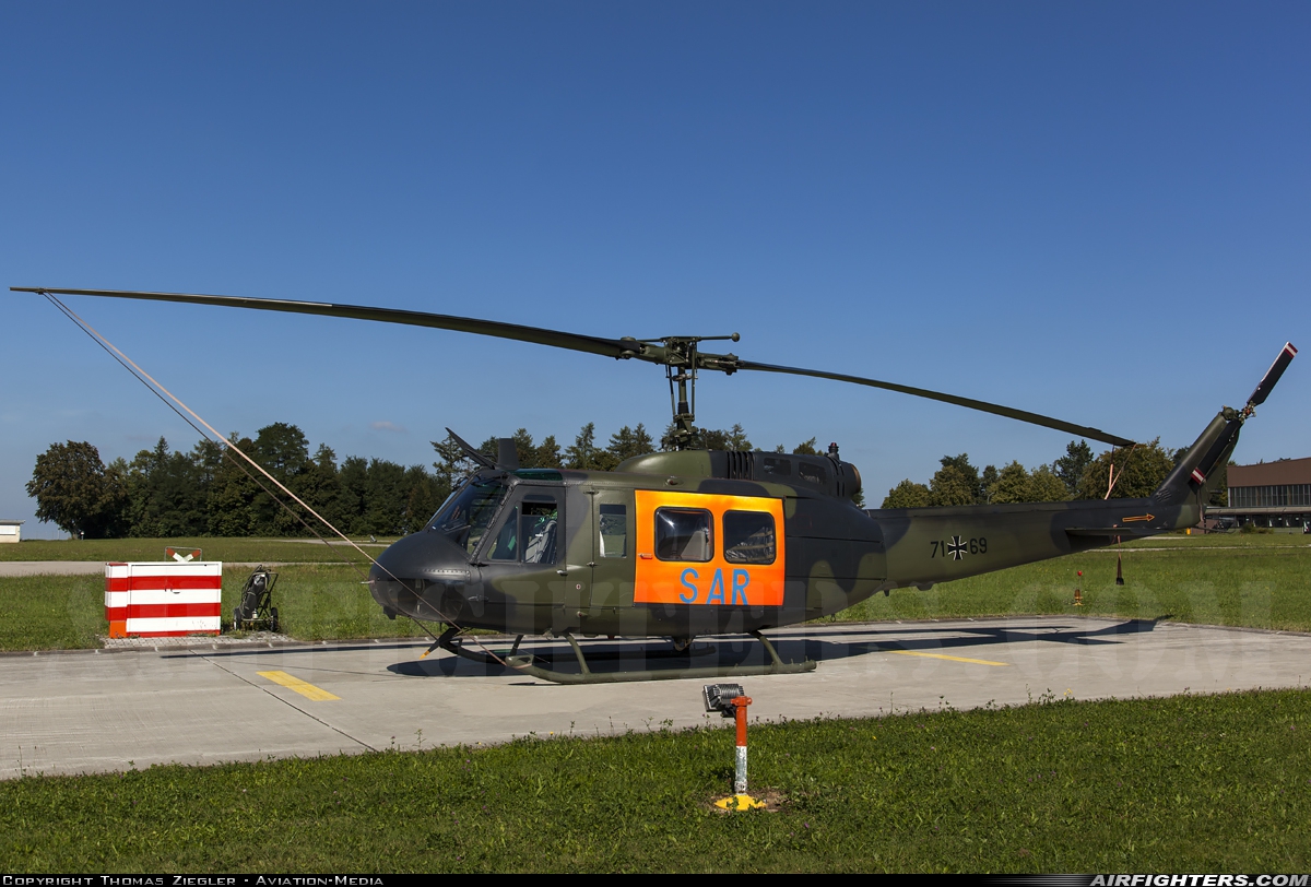 Germany - Army Bell UH-1D Iroquois (205) 71+69 at Landsberg-Penzing (ETSA), Germany