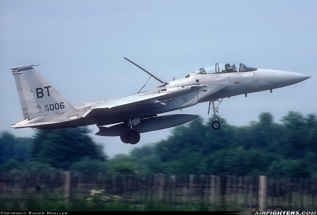 USA - Air Force McDonnell Douglas F-15D Eagle 79-0006 at Gutersloh (GUT / ETUO), Germany