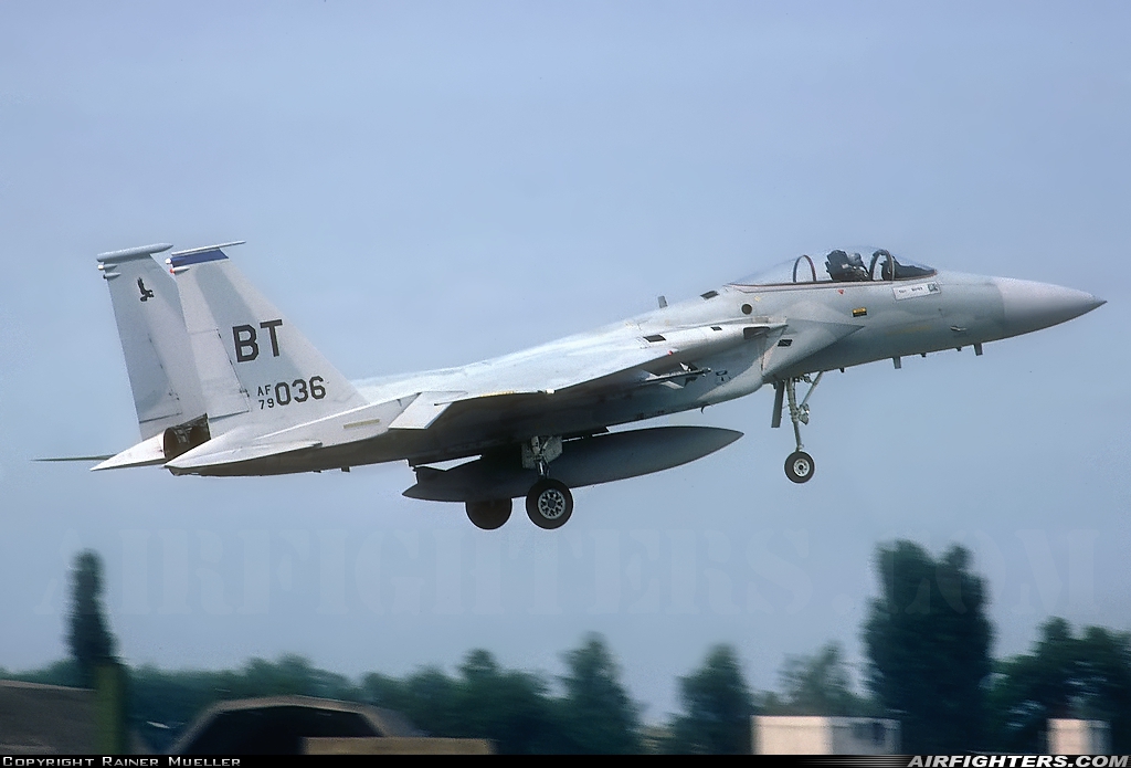 USA - Air Force McDonnell Douglas F-15C Eagle 79-0036 at Gutersloh (GUT / ETUO), Germany