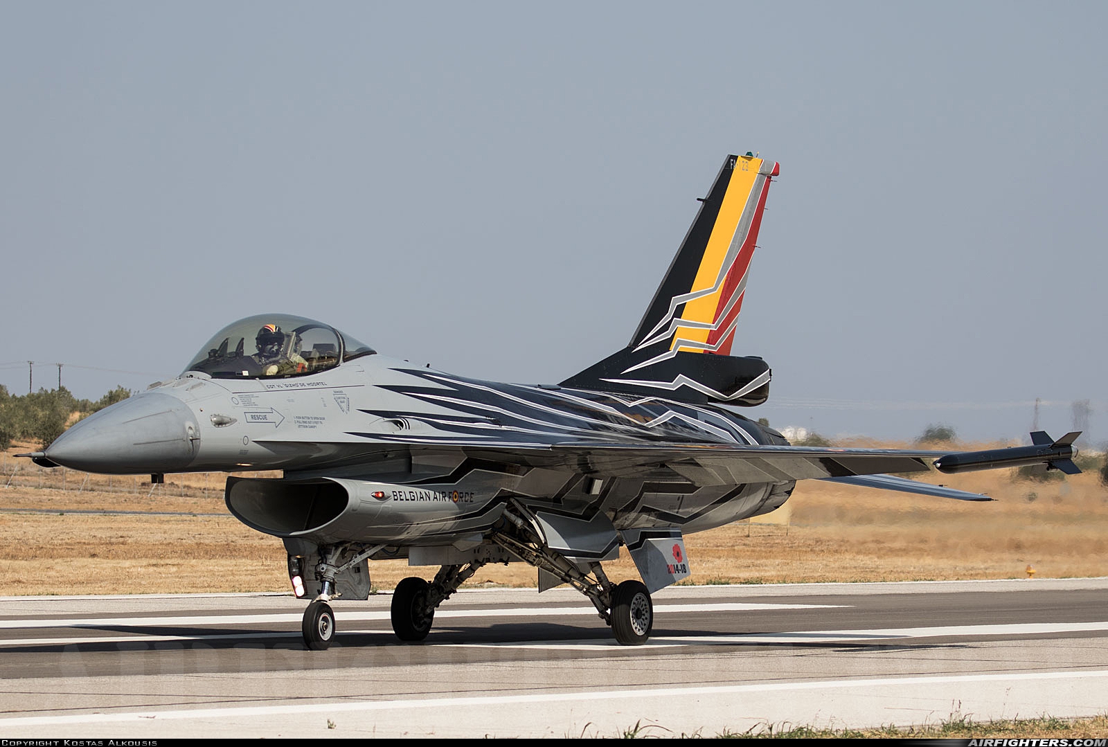 Belgium - Air Force General Dynamics F-16AM Fighting Falcon FA-123 at Tanagra (LGTG), Greece