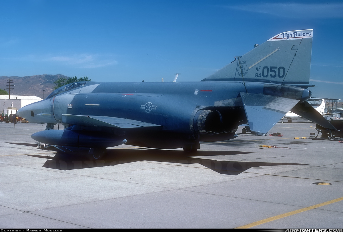 USA - Air Force McDonnell Douglas RF-4C Phantom II 64-1050 at Reno / Tahoe - Int. (Cannon) (RNO / KRNO), USA