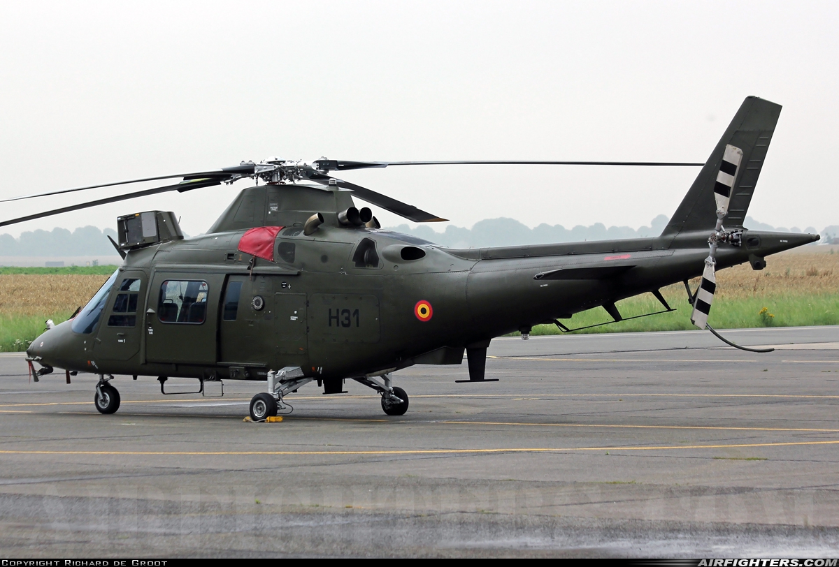 Belgium - Army Agusta A-109HO (A-109BA) H31 at Beauvechain (EBBE), Belgium