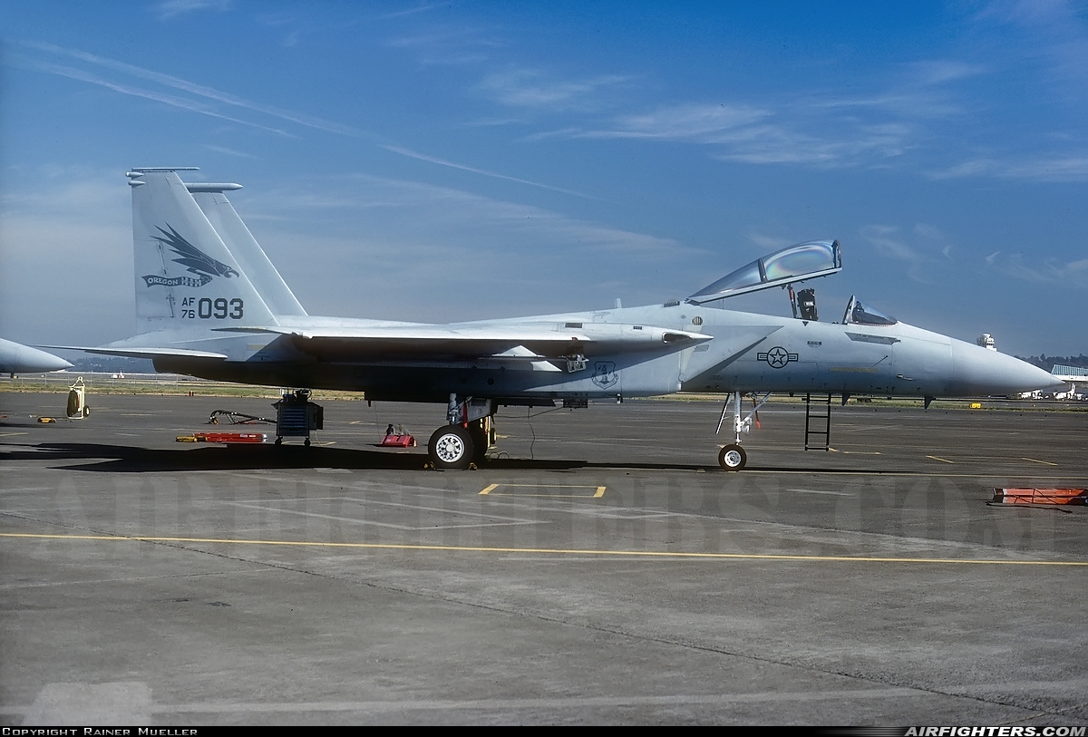 USA - Air Force McDonnell Douglas F-15A Eagle 76-0093 at Portland - Int. (PDX / KPDX), USA