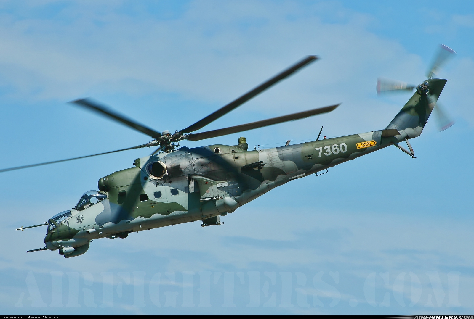 Czech Republic - Air Force Mil Mi-35 (Mi-24V) 7360 at Caslav (LKCV), Czech Republic