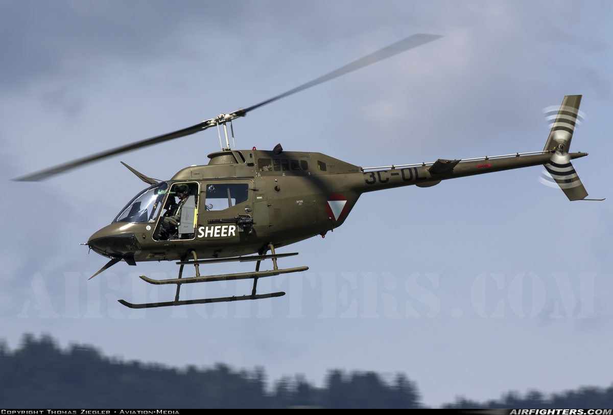 Austria - Air Force Bell OH-58B Kiowa 3C-OL at Zeltweg (LOXZ), Austria