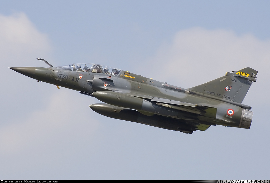 France - Air Force Dassault Mirage 2000D 644 at Cambrai - Epinoy (LFQI), France