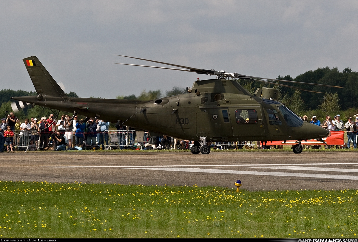 Belgium - Army Agusta A-109HO (A-109BA) H30 at Kleine Brogel (EBBL), Belgium