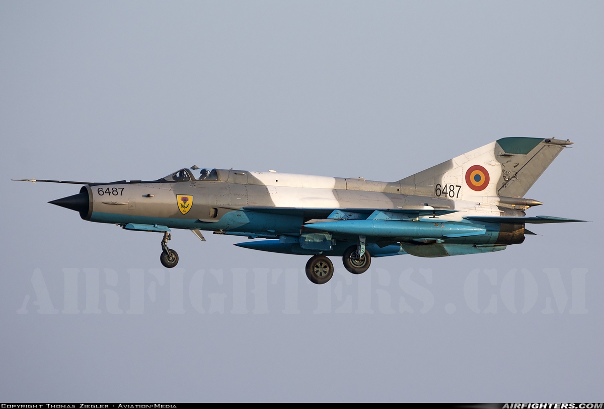 Romania - Air Force Mikoyan-Gurevich MiG-21MF-75 Lancer C 6487 at Ostrava - Mosnov (OSR / LKMT), Czech Republic
