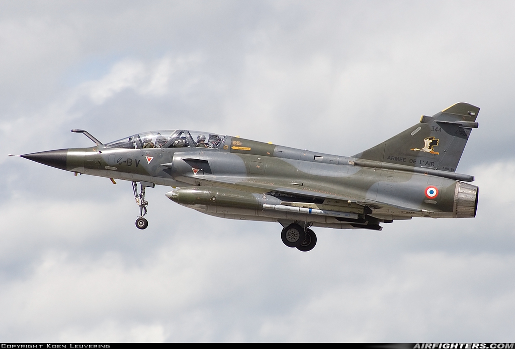 France - Air Force Dassault Mirage 2000N 344 at Florennes (EBFS), Belgium