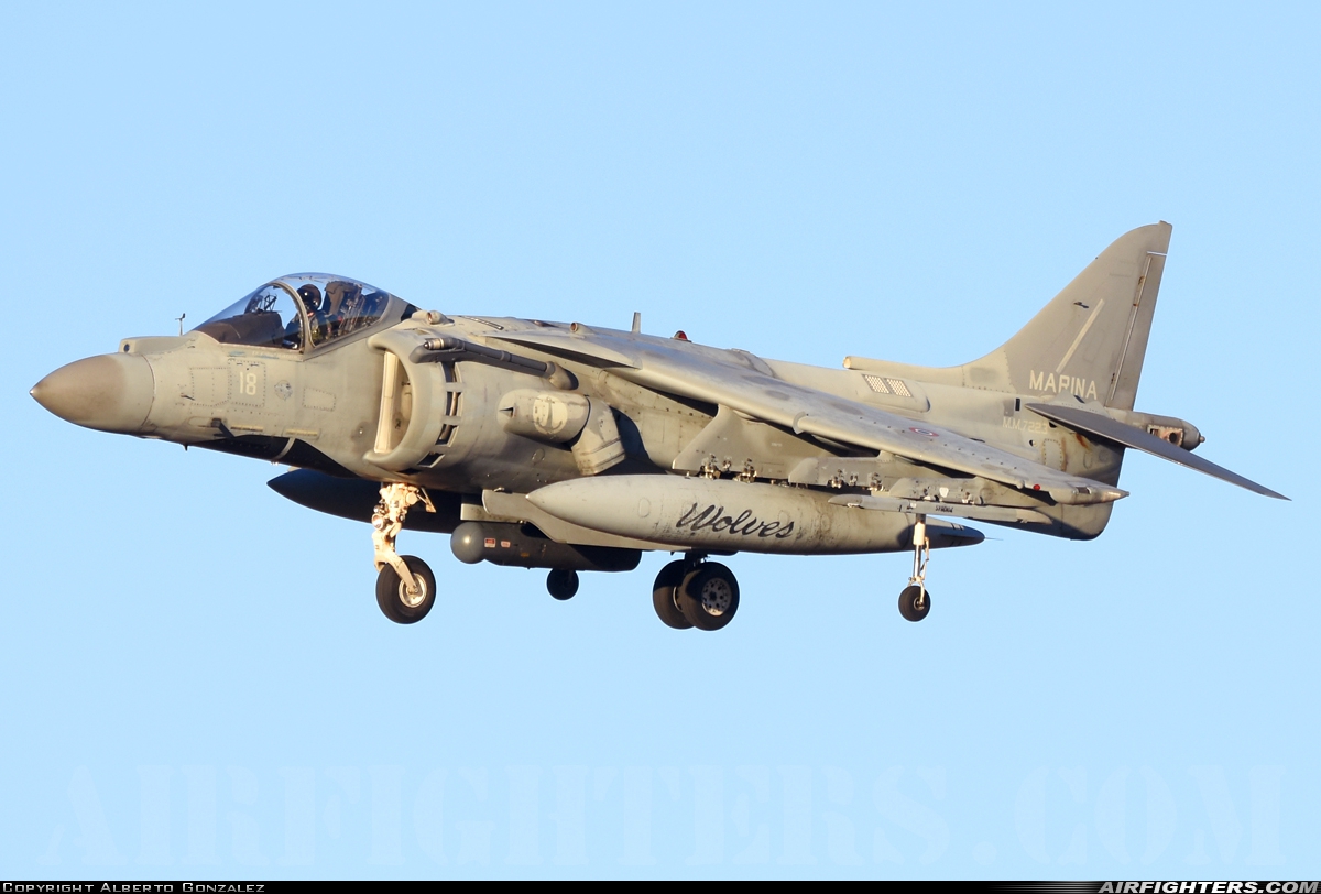 Italy - Navy McDonnell Douglas AV-8B+ Harrier ll MM7223 at Albacete (- Los Llanos) (LEAB), Spain