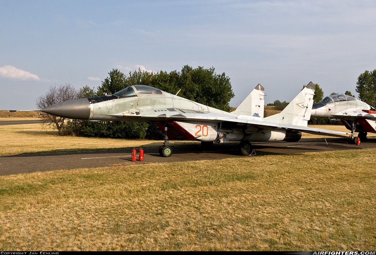 Hungary - Air Force Mikoyan-Gurevich MiG-29B (9.12A) 20 at Kecskemet (LHKE), Hungary