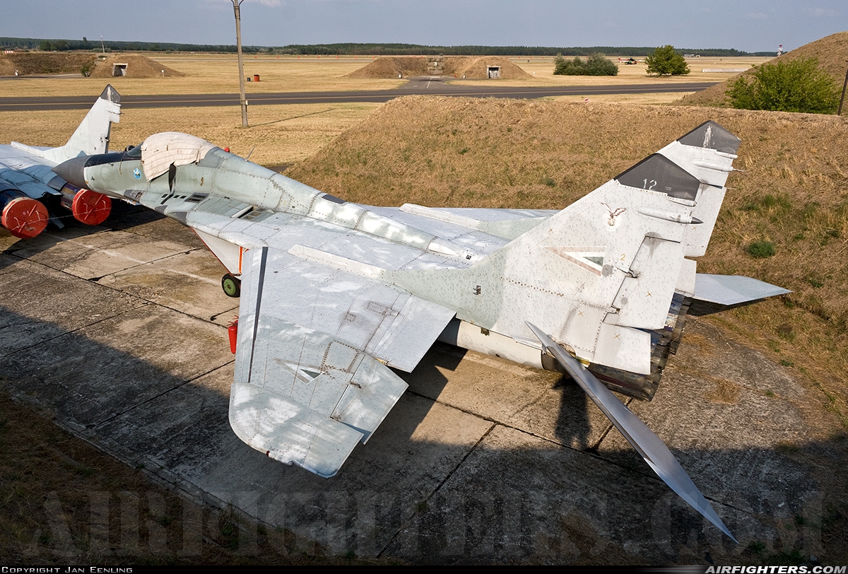 Hungary - Air Force Mikoyan-Gurevich MiG-29B (9.12A) 12 at Kecskemet (LHKE), Hungary