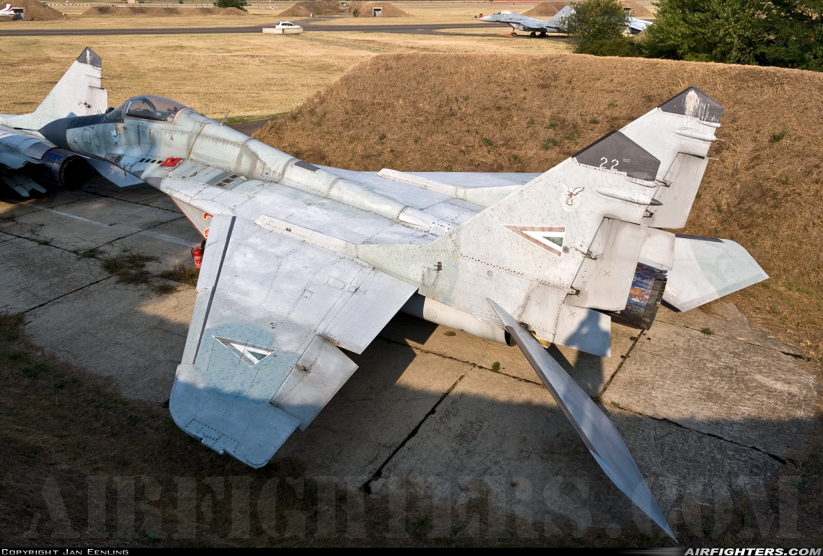 Hungary - Air Force Mikoyan-Gurevich MiG-29B (9.12A) 22 at Kecskemet (LHKE), Hungary