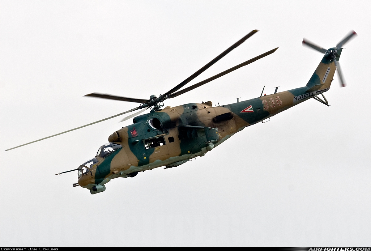 Hungary - Air Force Mil Mi-24P 336 at Kecskemet (LHKE), Hungary