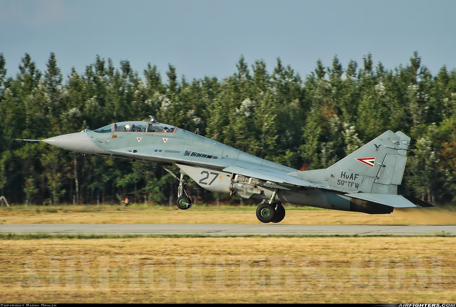 Hungary - Air Force Mikoyan-Gurevich MiG-29UB (9.51) 27 at Kecskemet (LHKE), Hungary