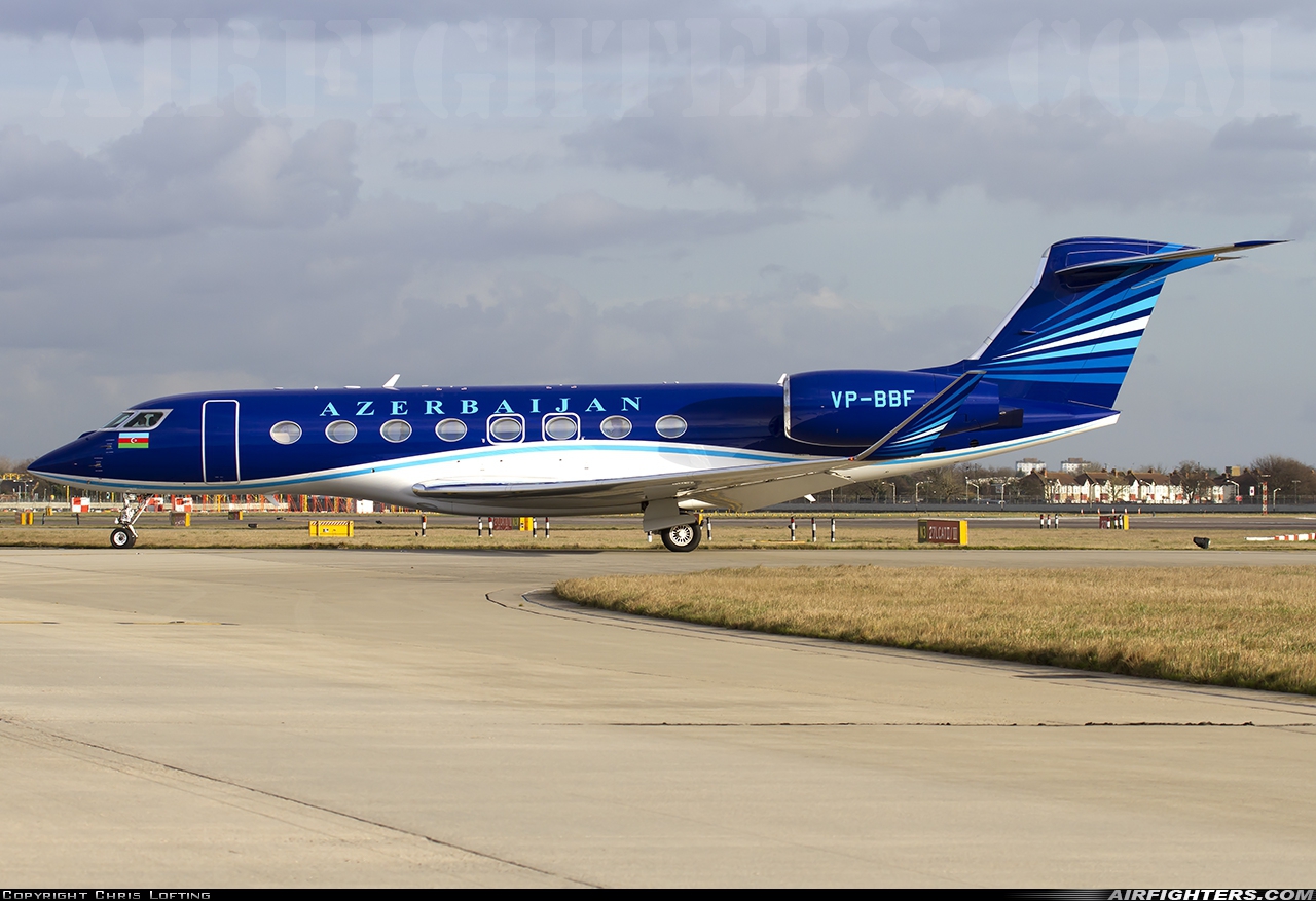 Azerbaijan - Government Gulfstream Aerospace G650 (G-VI) VP-BBF at London - Heathrow (LHR / EGLL), UK