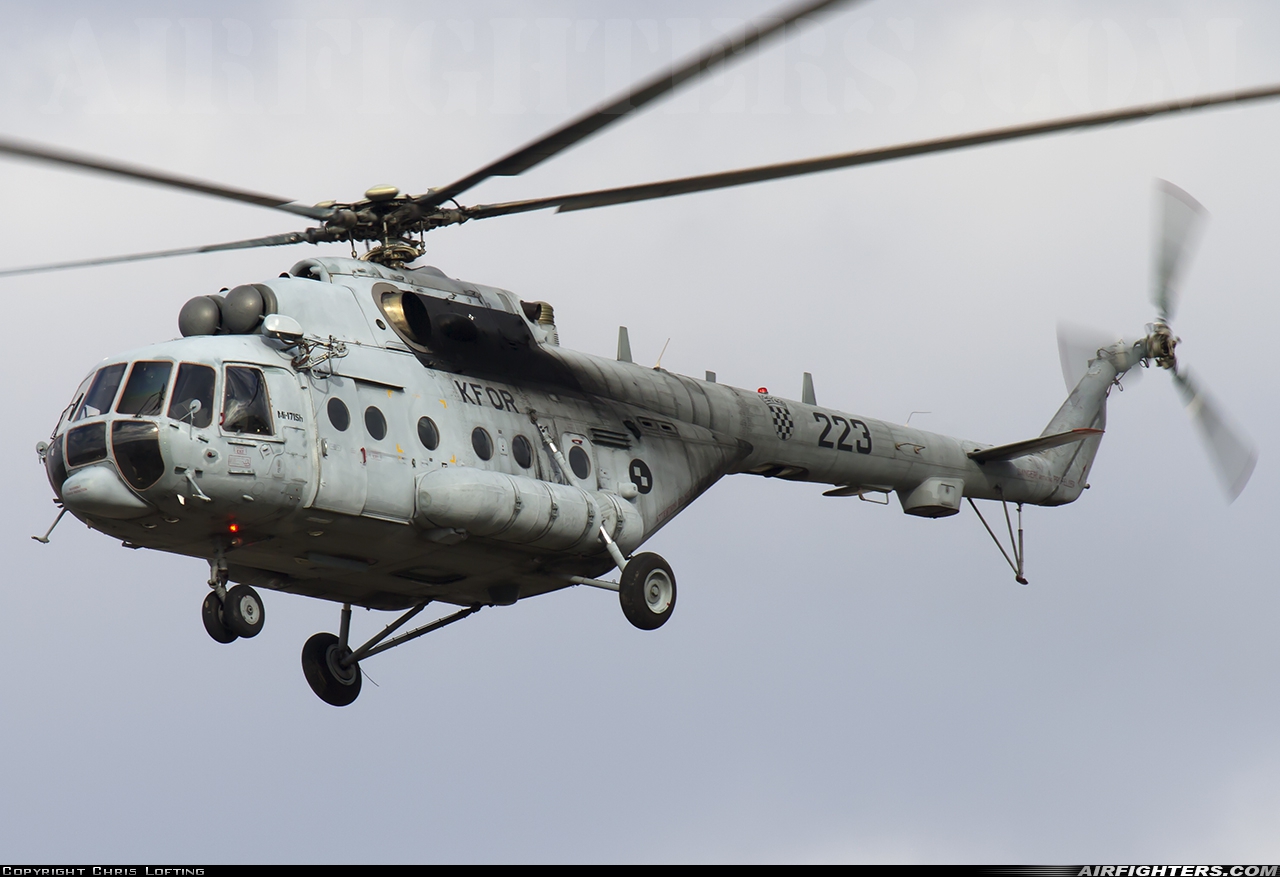 Croatia - Air Force Mil Mi-171Sh 223 at Zagreb - Pleso (ZAG / LDZA), Croatia