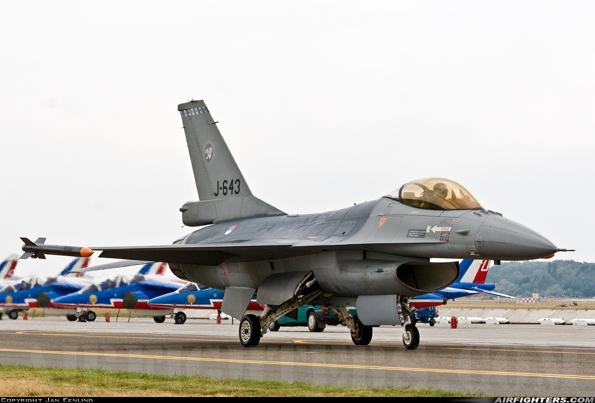 Netherlands - Air Force General Dynamics F-16AM Fighting Falcon J-643 at Kecskemet (LHKE), Hungary