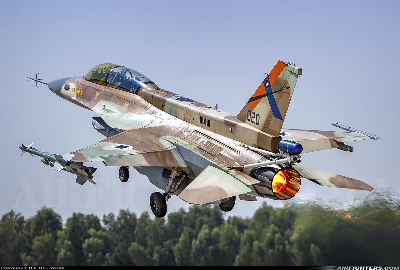 Israel - Air Force General Dynamics F-16D Fighting Falcon 020 at Tel Nof (LLEK), Israel