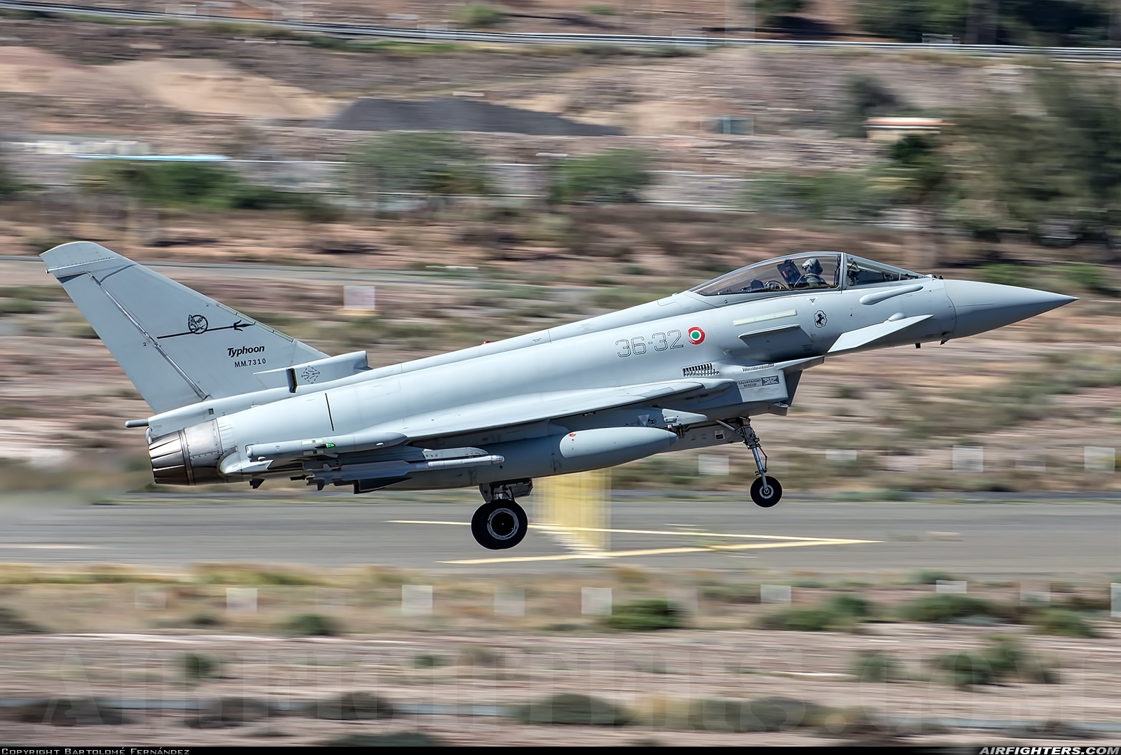 Italy - Air Force Eurofighter F-2000A Typhoon (EF-2000S) MM7310 at Gran Canaria (- Las Palmas / Gando) (LPA / GCLP), Spain