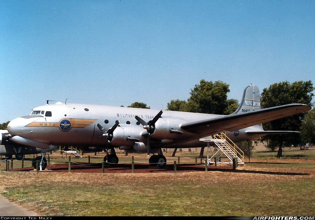 USA - Air Force Douglas R5D-4 Skymaster 90407 at Atwater (Merced) - Castle (AFB) (MER / KMER), USA