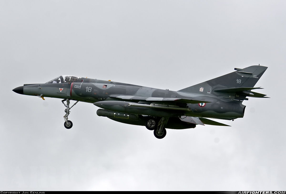 France - Navy Dassault Super Etendard 18 at Leeuwarden (LWR / EHLW), Netherlands