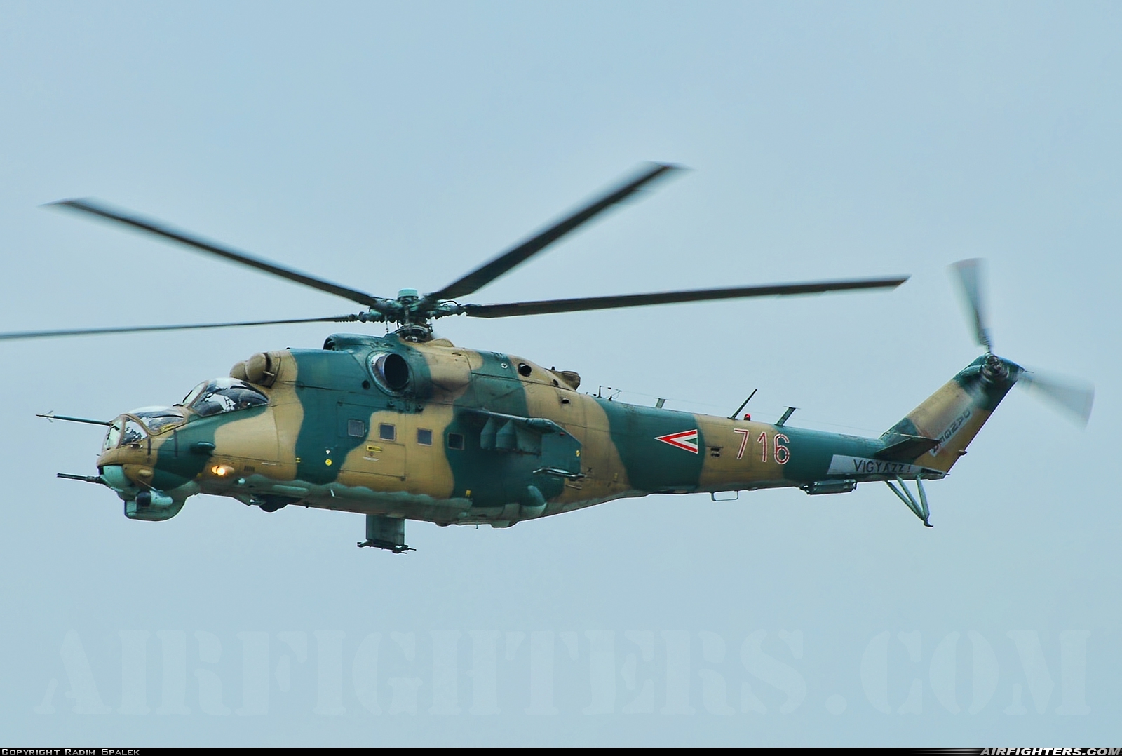 Hungary - Air Force Mil Mi-35 (Mi-24V) 716 at Kecskemet (LHKE), Hungary