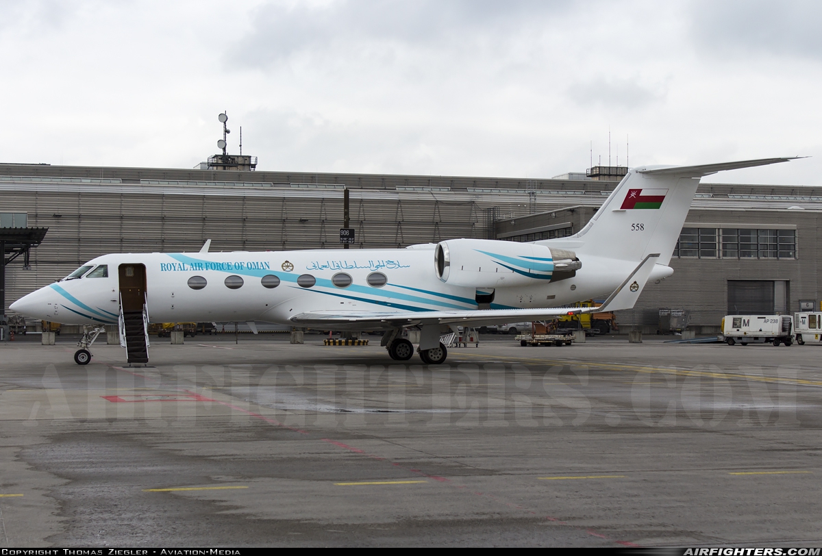 Oman - Air Force Gulfstream Aerospace G-450 (G-IV-SP) 558 at Munich (- Franz Josef Strauss) (MUC / EDDM), Germany