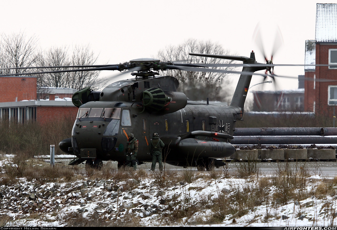 Germany - Air Force Sikorsky CH-53GS (S-65) 84+45 at Eckernfoerde Naval Station, Germany