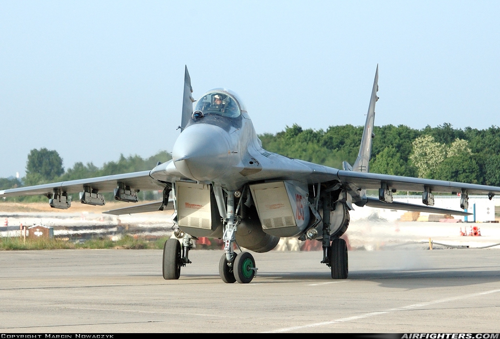 Poland - Air Force Mikoyan-Gurevich MiG-29A (9.12A) 105 at Berlin - Schonefeld (SXF / EDDB), Germany